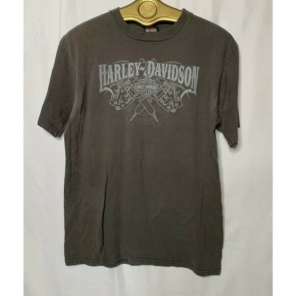 HARLEY DAVIDSON Myrtle Beach SC brown T-Shirt Sz Large short sleeve - Picture 3 of 6